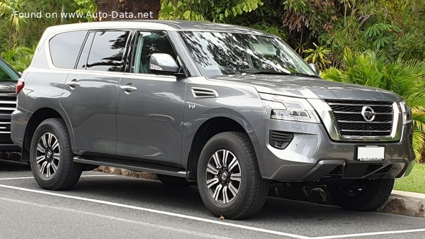 Full specifications and technical details 2019 Nissan Patrol VI (Y62, facelift 2019) 4.0 V6 (275 Hp) 4x4 Automatic