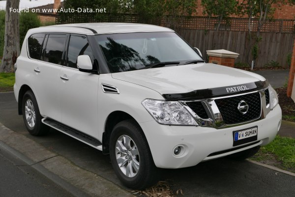 Full specifications and technical details 2010 Nissan Patrol VI (Y62) 5.6 V8 (400 Hp) 4x4 Automatic