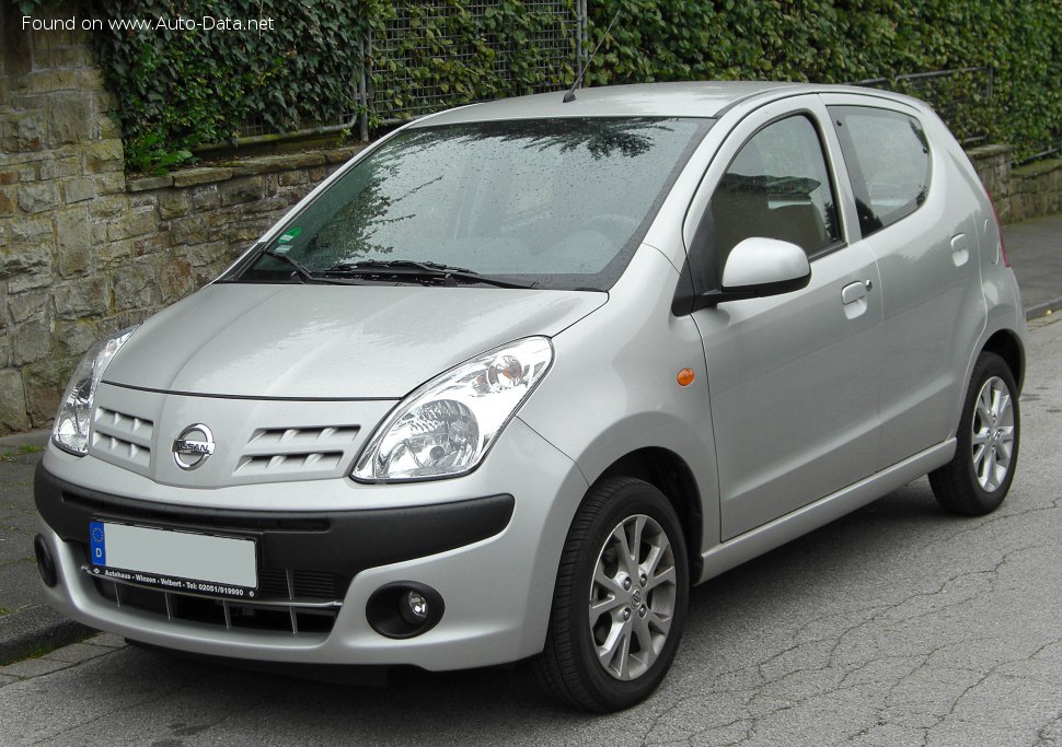 Full specifications and technical details 2009 Nissan Pixo 1.0 (68 Hp)