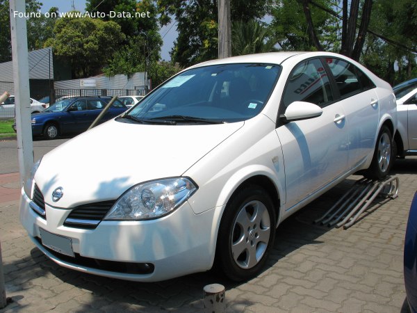 المواصفات والتفاصيل التقنية الكاملة 2003 Nissan Primera (P12) 1.9 dCi (120 Hp)