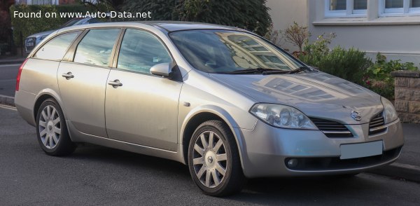 المواصفات والتفاصيل التقنية الكاملة 2002 Nissan Primera Wagon (P12) 2.0 i 16V (140 Hp) CVT