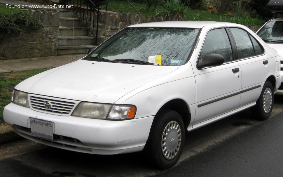 Full specifications and technical details 1994 Nissan Sentra (B14) 1.6i 16V (107 Hp) Automatic