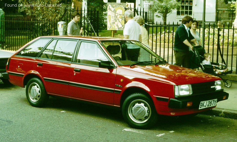 المواصفات والتفاصيل التقنية الكاملة 1982 Nissan Sunny I Wagon (B11) 1.5 (75 Hp)