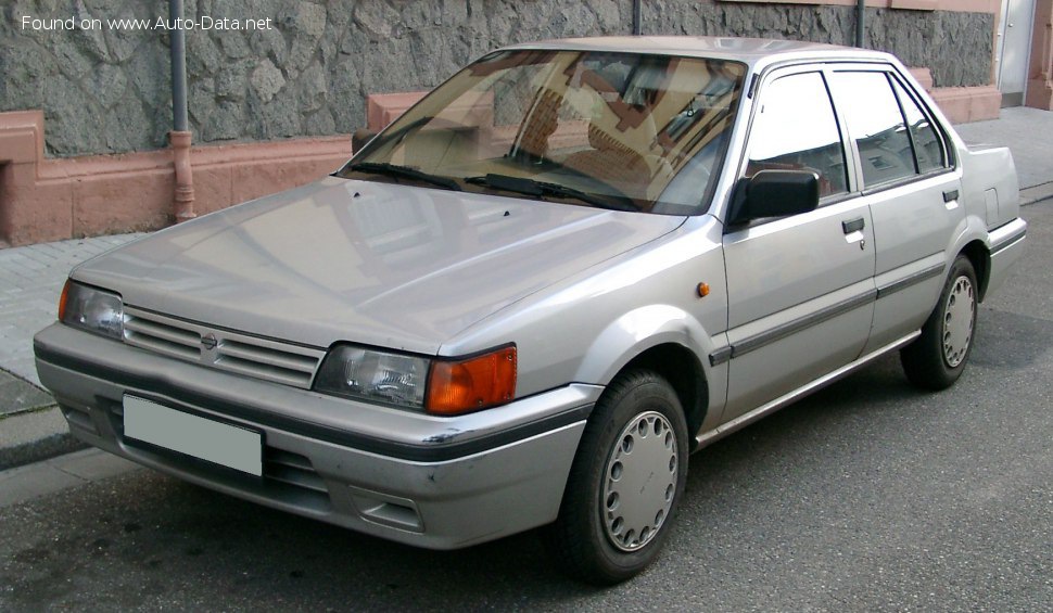 Full specifications and technical details 1988 Nissan Sunny II (N13) 1.6 i 12V (90 Hp)