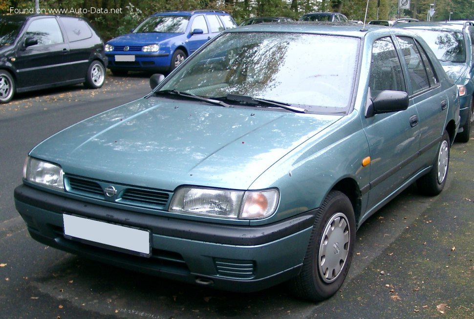 المواصفات والتفاصيل التقنية الكاملة 1992 Nissan Sunny III Hatch (N14) 5 doors 1.4 i 16V (75 Hp)