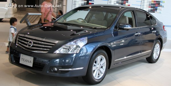 المواصفات والتفاصيل التقنية الكاملة 2008 Nissan Teana II 2.5i V6 24V (182 Hp)