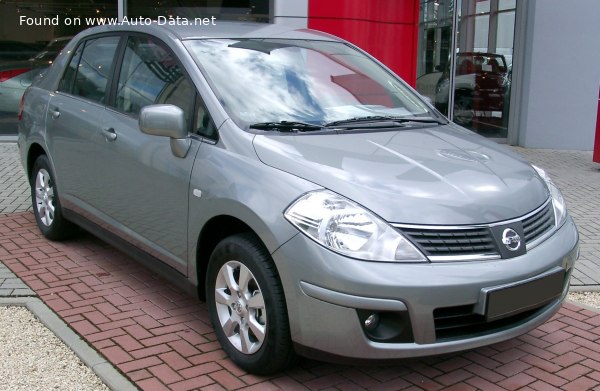 Full specifications and technical details 2004 Nissan Tiida Sedan 1.8i (126 Hp)