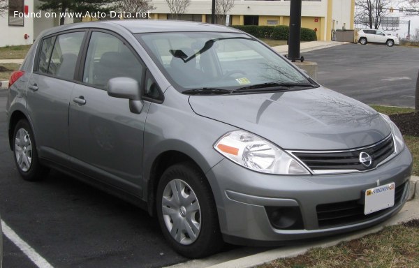 Full specifications and technical details 2006 Nissan Versa Hatch 1.8 (122 Hp) Automatic