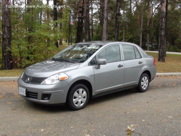 Full specifications and technical details 2006 Nissan Versa Sedan 1.8 16V (124 Hp)