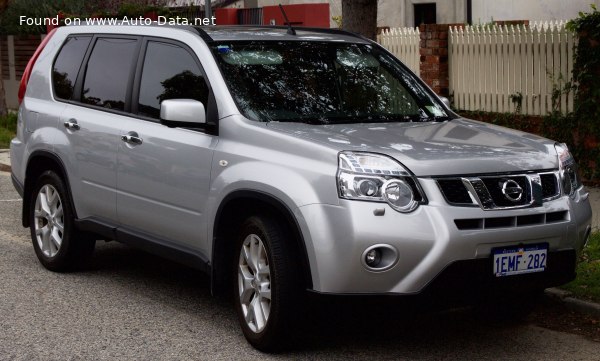 المواصفات والتفاصيل التقنية الكاملة 2010 Nissan X-Trail II (T31, facelift 2010) 2.0 dCi (150 Hp) 4x4 Automatic