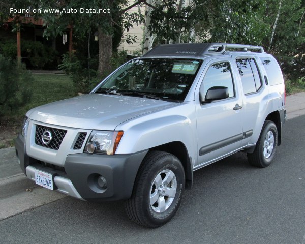 المواصفات والتفاصيل التقنية الكاملة 2008 Nissan Xterra II (facelift 2008) 4.0 V6 (261 Hp) 4x4