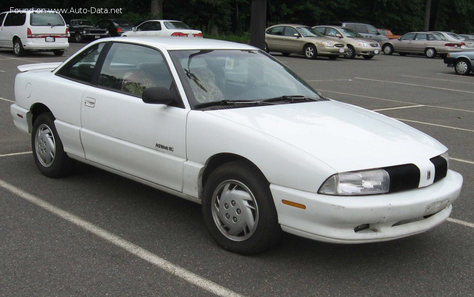 Vollständige Spezifikationen und technische Details 1991 Oldsmobile Achieva Coupe 2.3 16V (150 Hp)