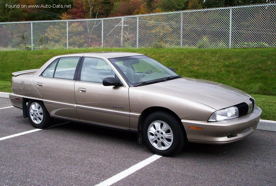 Vollständige Spezifikationen und technische Details 1991 Oldsmobile Achieva 2.3 i (117 Hp)