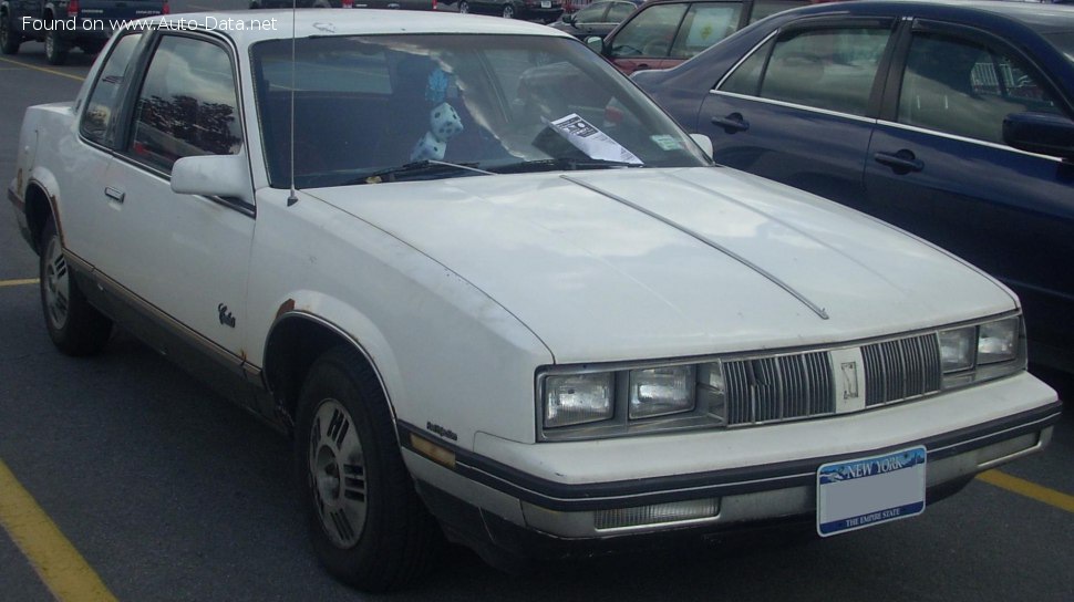 المواصفات والتفاصيل التقنية الكاملة 1984 Oldsmobile Cutlass Calais Coupe 2.5 i (106 Hp) Automatic