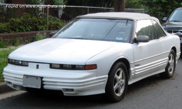 المواصفات والتفاصيل التقنية الكاملة 1987 Oldsmobile Cutlass Supreme Convertible 2.3 16V (162 Hp)