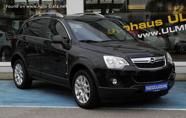 Full specifications and technical details 2010 Opel Antara (facelift 2010) 2.4 16V (167 Hp)