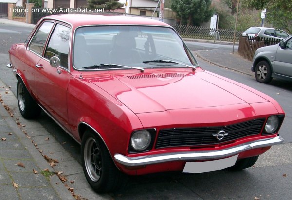 المواصفات والتفاصيل التقنية الكاملة 1975 Opel Ascona A 1.6 N (60 Hp)