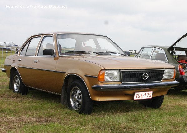 Full specifications and technical details 1975 Opel Ascona B 1.6 S (75 Hp)