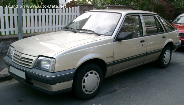 Full specifications and technical details 1987 Opel Ascona C CC 2.0i GT (129 Hp)