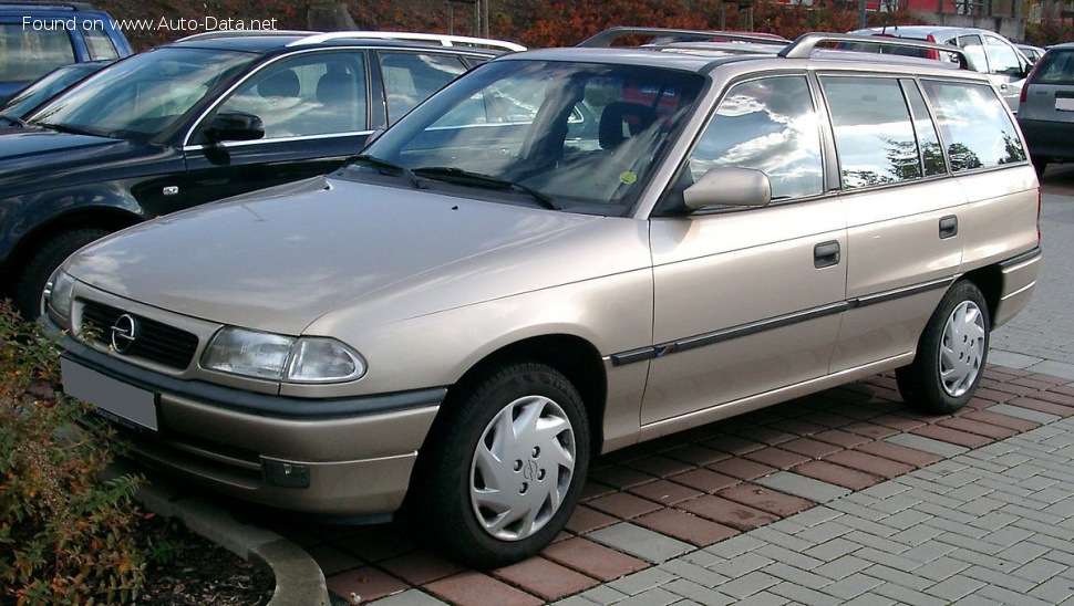 Full specifications and technical details 1996 Opel Astra F Caravan (facelift 1994) 1.8i Ecotec 16V (116 Hp) Automatic