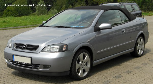 Full specifications and technical details 2001 Opel Astra G Cabrio 2.2 Ecotec 16V (147 Hp) Automatic