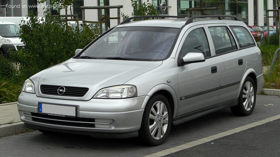 Full specifications and technical details 2001 Opel Astra G Caravan 2.2 16V (147 Hp) Automatic