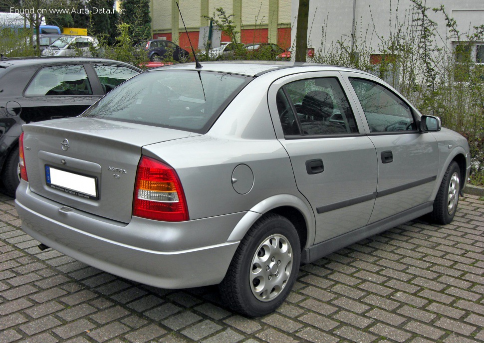 المواصفات والتفاصيل التقنية الكاملة 1998 Opel Astra G Classic 1.8 Ecotec 16V (116 Hp) Automatic