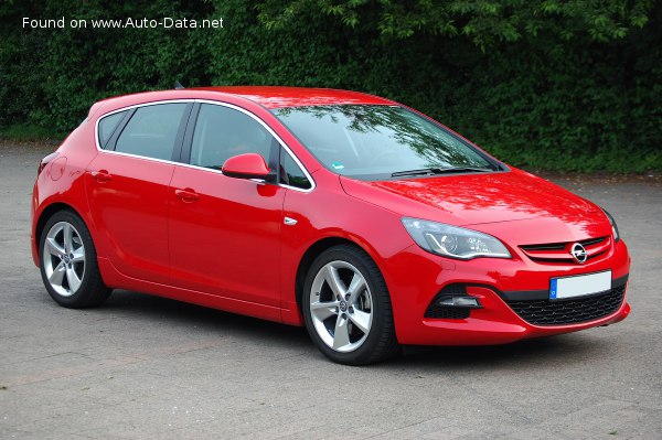 Full specifications and technical details 2012 Opel Astra J (facelift 2012) 2.0 CDTI (165 Hp) Ecotec Automatic