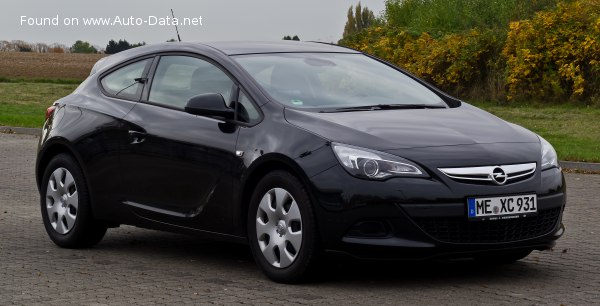 Full specifications and technical details 2013 Opel Astra J GTC 1.6 (200 Hp) Turbo Ecotec