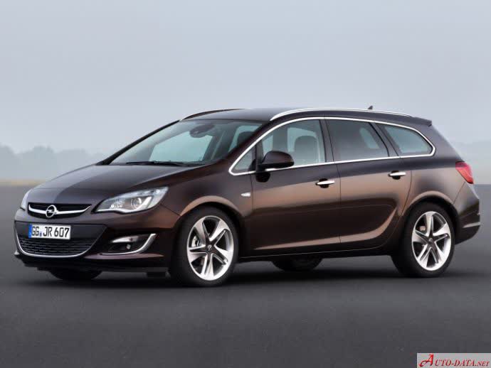 Spécifications complètes et détails techniques 2012 Opel Astra J Sports Tourer (facelift 2012) 1.6 (115 Hp) Ecotec