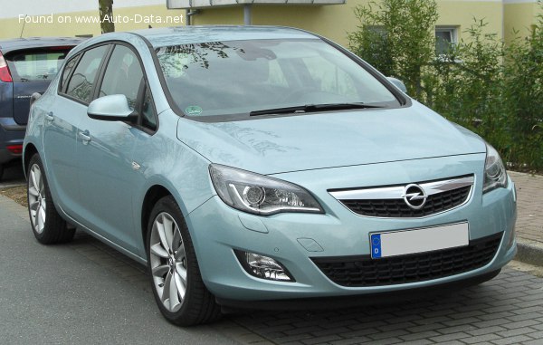 المواصفات والتفاصيل التقنية الكاملة 2009 Opel Astra J 1.6 Turbo (180 Hp) Automatic