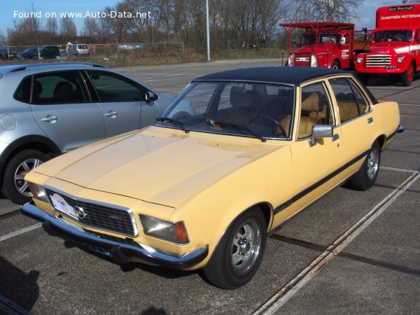 Full specifications and technical details 1972 Opel Commodore B 2.5 GS (130 Hp)