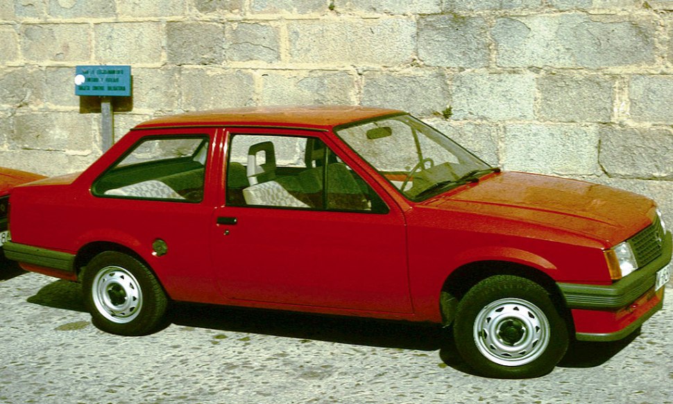 Full specifications and technical details 1982 Opel Corsa A Sedan 1.0 (45 Hp)