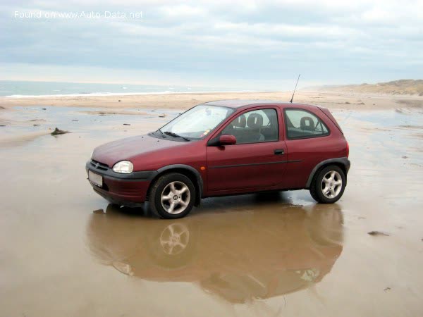 Full specifications and technical details 1996 Opel Corsa B 1.7 D (60 Hp)