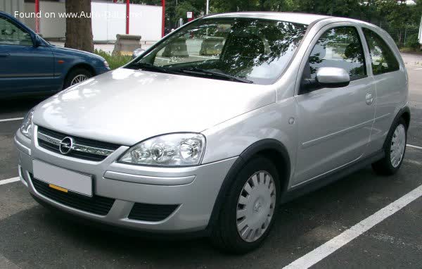 Vollständige Spezifikationen und technische Details 2003 Opel Corsa C (facelift 2003) 1.2 16V (75 Hp)