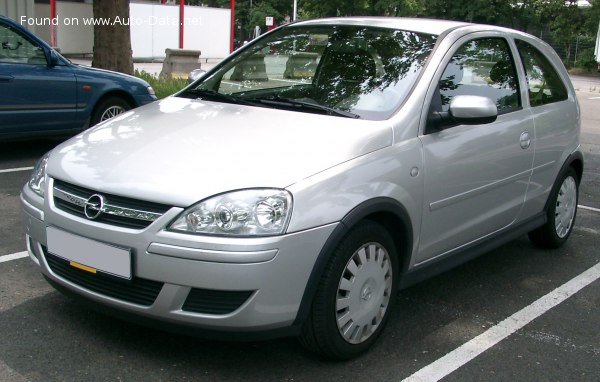 Full specifications and technical details 2003 Opel Corsa C (facelift 2003) 1.2 16V (75 Hp)