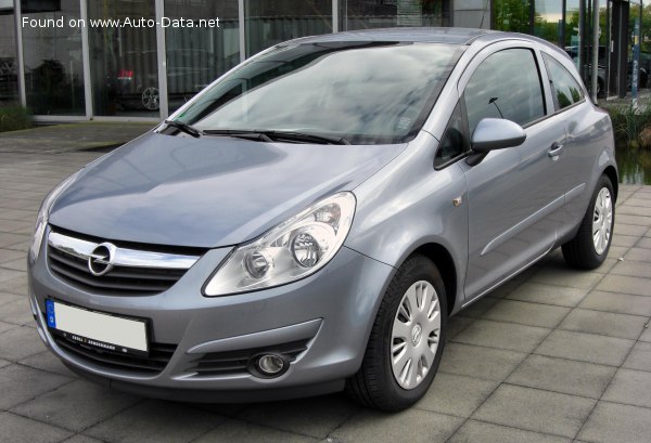 Full specifications and technical details 2006 Opel Corsa D 3-door 1.4i 16V ECOTEC (90 Hp)