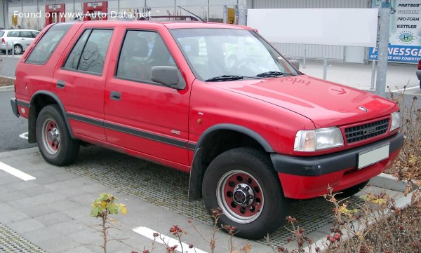 Full specifications and technical details 1992 Opel Frontera A 2.4i (125 Hp)