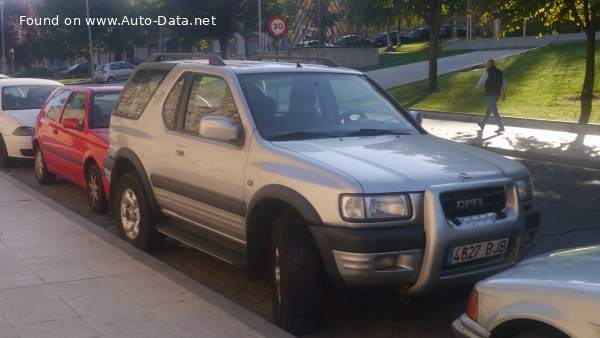 Full specifications and technical details 1998 Opel Frontera B Sport 2.2 DTI (115 Hp) 4x4 Automatic