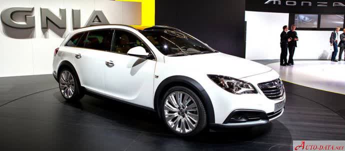 Spécifications complètes et détails techniques 2014 Opel Insignia Country Tourer (A, facelift 2013) 2.0 CDTI (170 Hp) AWD ecoFLEX