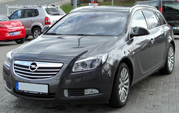 Full specifications and technical details 2009 Opel Insignia Sports Tourer (A) 2.0 Turbo (220 Hp) 4x4 Automatic