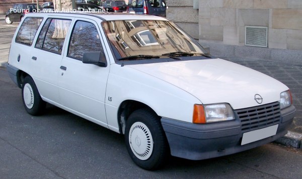 Full specifications and technical details 1986 Opel Kadett E Caravan 2.0i CAT (115 Hp)