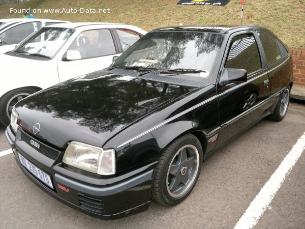 Full specifications and technical details 1985 Opel Kadett E CC 1.3i CAT (60 Hp)