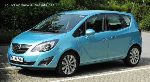 Spécifications complètes et détails techniques 2010 Opel Meriva B 1.3 CDTI (95 Hp) ecoFLEX