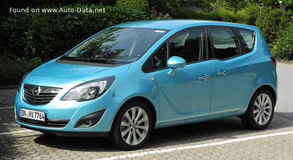 المواصفات والتفاصيل التقنية الكاملة 2010 Opel Meriva B 1.7 CDTI (130 Hp)