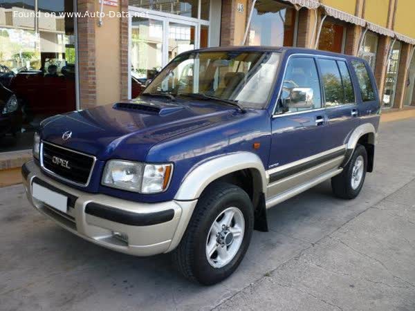 Full specifications and technical details 1998 Opel Monterey (facelift 1998) RS 3.5 V6 24V (215 Hp) 4x4