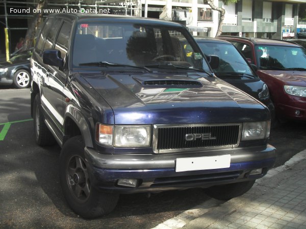 Full specifications and technical details 1992 Opel Monterey RS 3.1 TD (114 Hp) 4x4