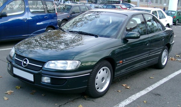 Full specifications and technical details 1994 Opel Omega B 3.0i V6 (211 Hp)