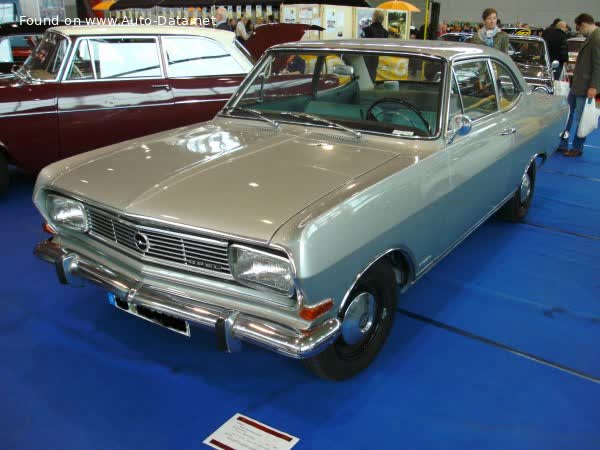 Full specifications and technical details 1965 Opel Rekord B Coupe 1.7 (84 Hp)