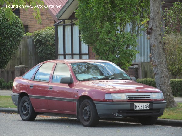 Full specifications and technical details 1990 Opel Vectra A CC 1.8i CAT (90 Hp) Automatic